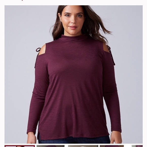 lane bryant cold shoulder tops